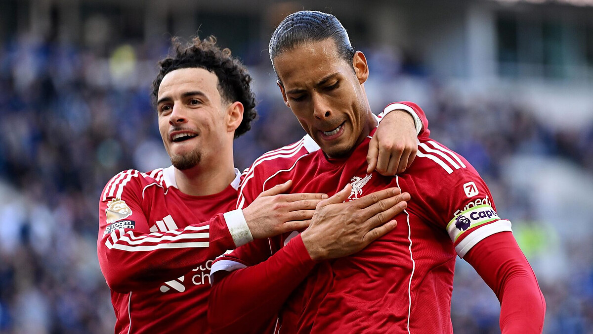Van Dijk’s 100th-minute winner downs Everton in dramatic derby