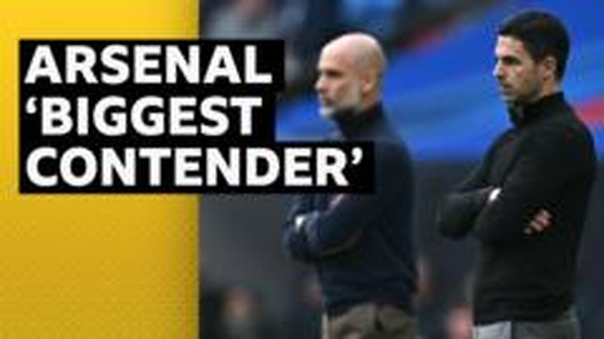 Guardiola proud to be challenging Arsenal for title
