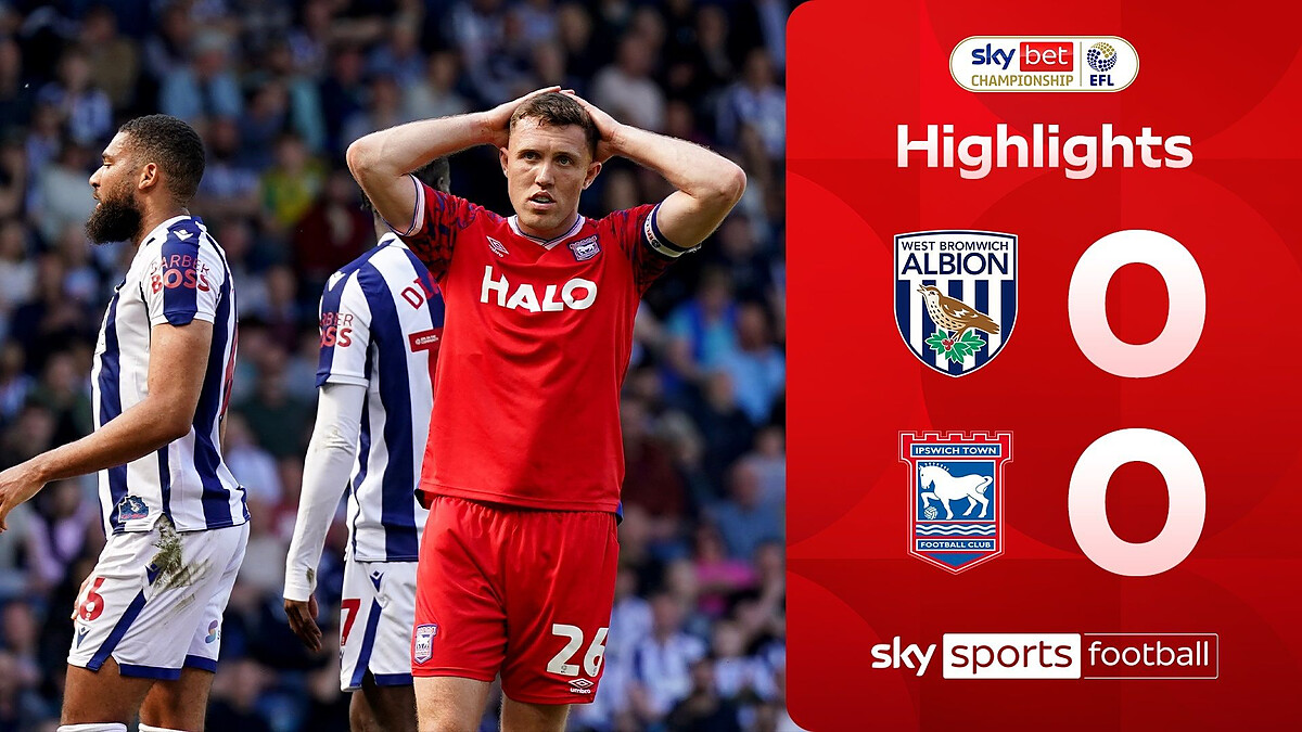 Ipswich's automatic promotion hopes frustrated by West Brom