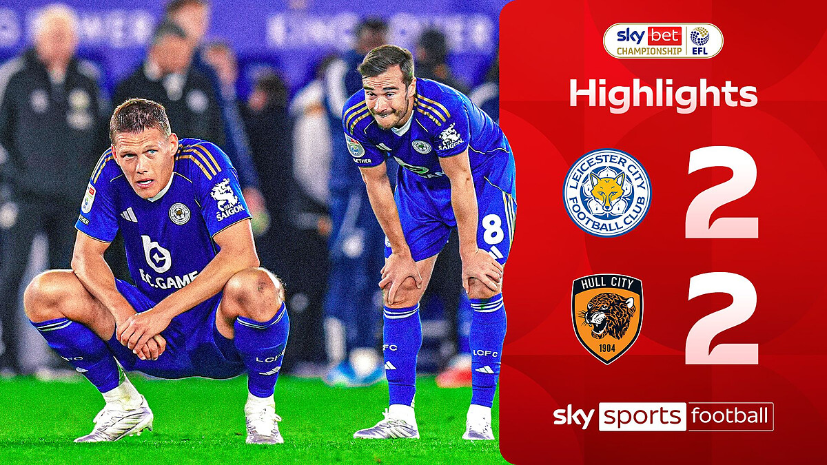 Leicester relegated to League One after draw with Hull