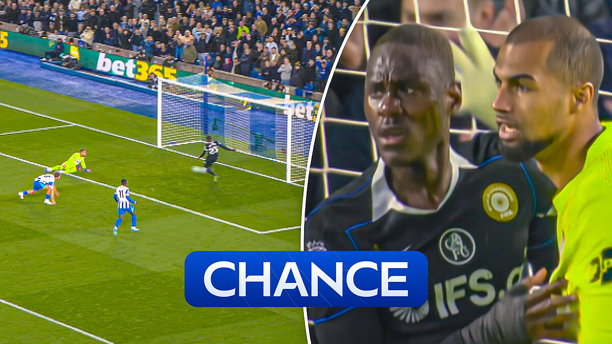 Off the line! Brighton go close to doubling advantage as Chelsea hang on!