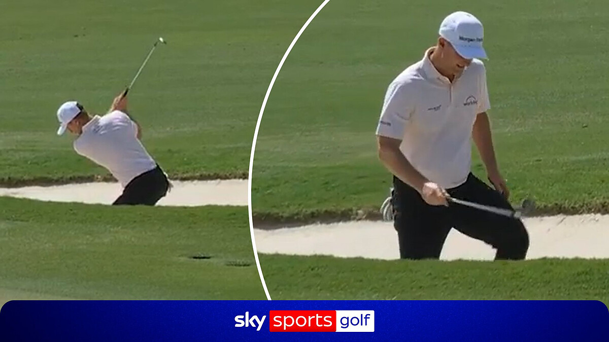 'Oh my goodness!' | Rose shanks bunker shot into water!