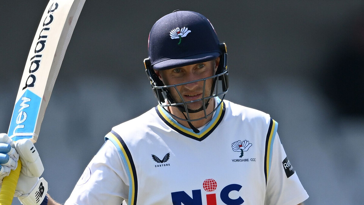 Root falls four short of century in first knock of season for Yorkshire