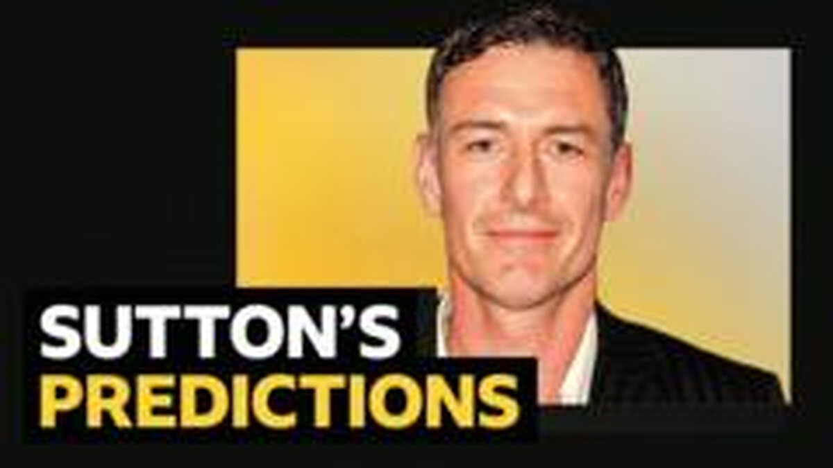 Sutton's predictions - midweek games including Burnley v Man City