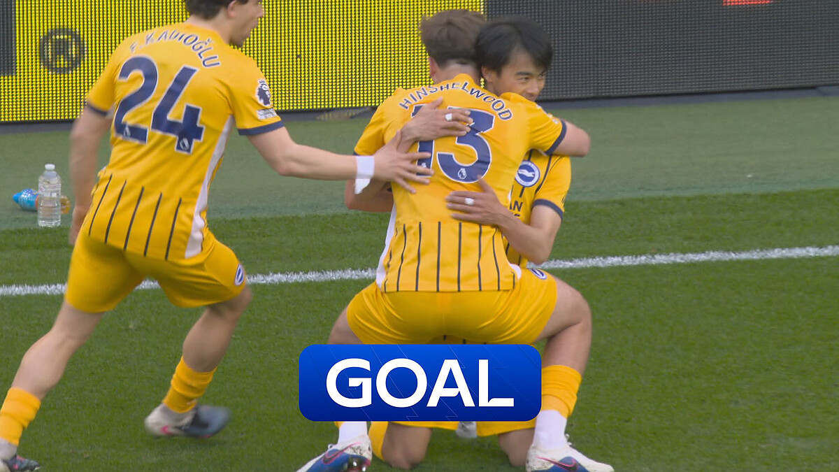 'What a goal!' - Mitoma's STUNNING volley brings Brighton level before the break!