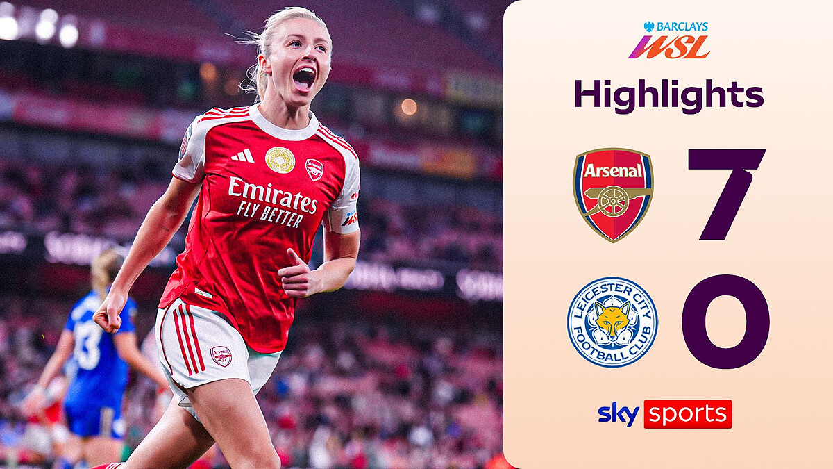 Williamson on target as Arsenal put SEVEN past Leicester!