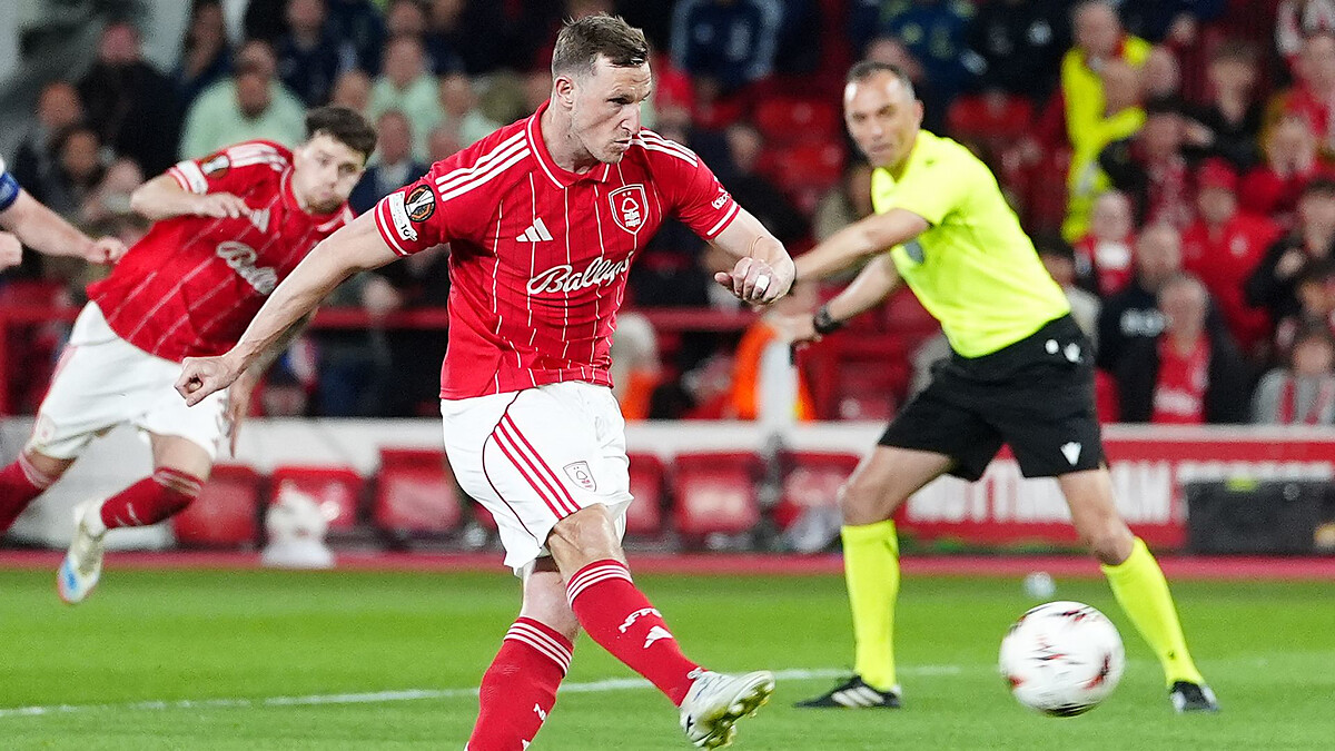 Wood penalty gives Forest slender semi-final lead after VAR drama