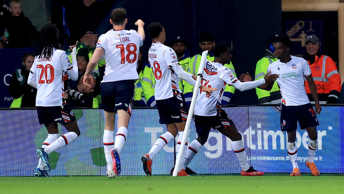 Bolton edge Bradford in first leg of L1 semi after super Cozier-Duberry strike
