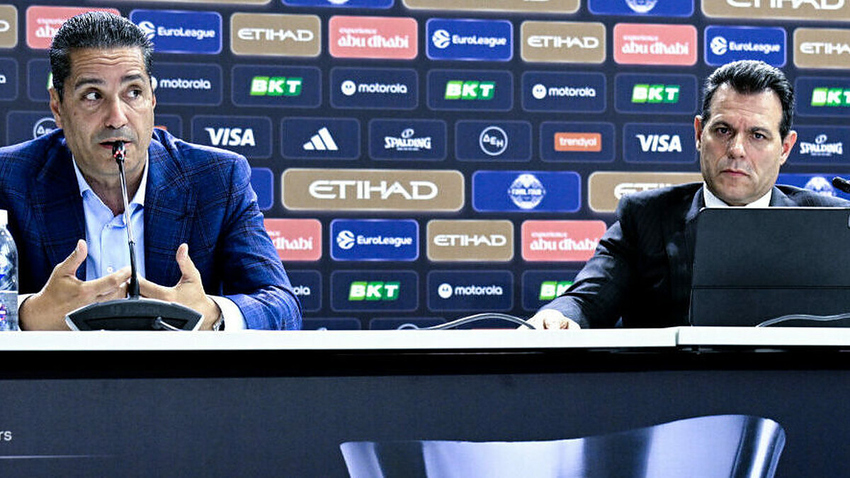 Coaches Itoudis and Sfairopoulos talk NIL deals, EuroLeague format and NBA Europe