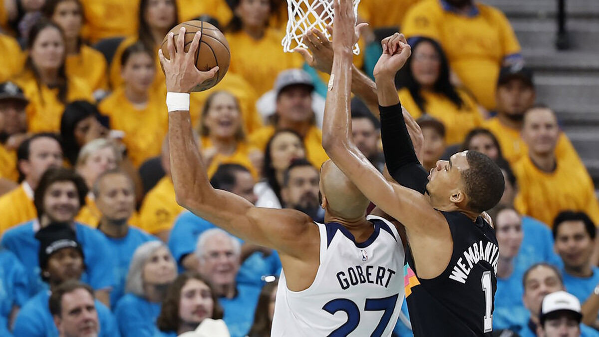 Gobert jokes over Wembanyama’s uncalled goaltends: “Wish I had that treatment”
