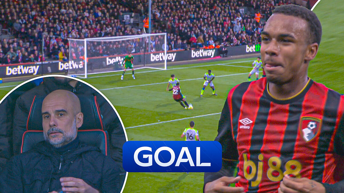 Massive moment! Kroupi fires Bournemouth in front against Man City!