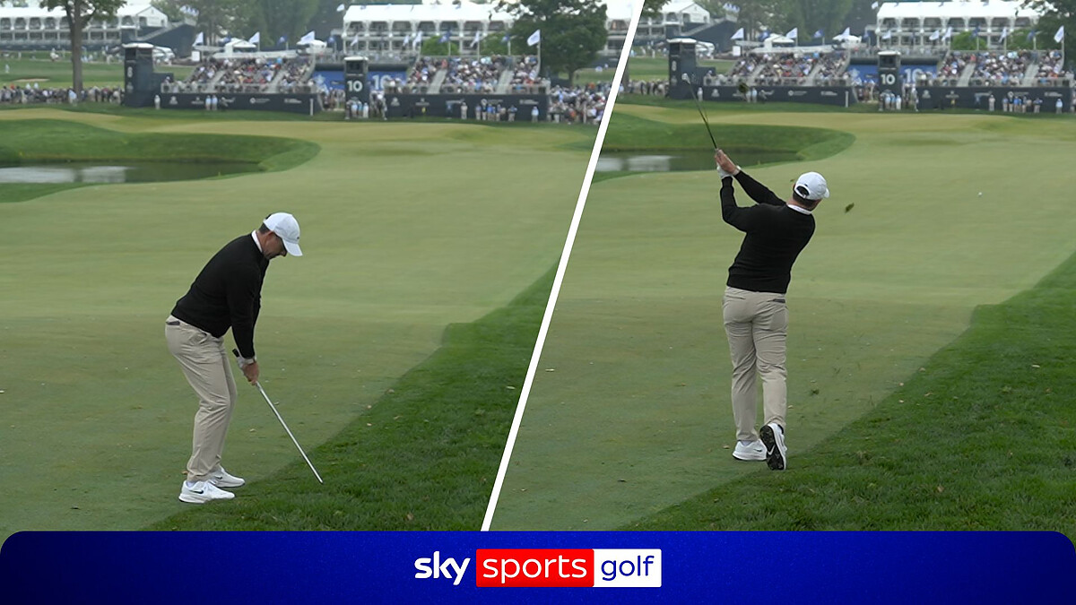 McIlroy duffs approach from thick rough to card opening bogey