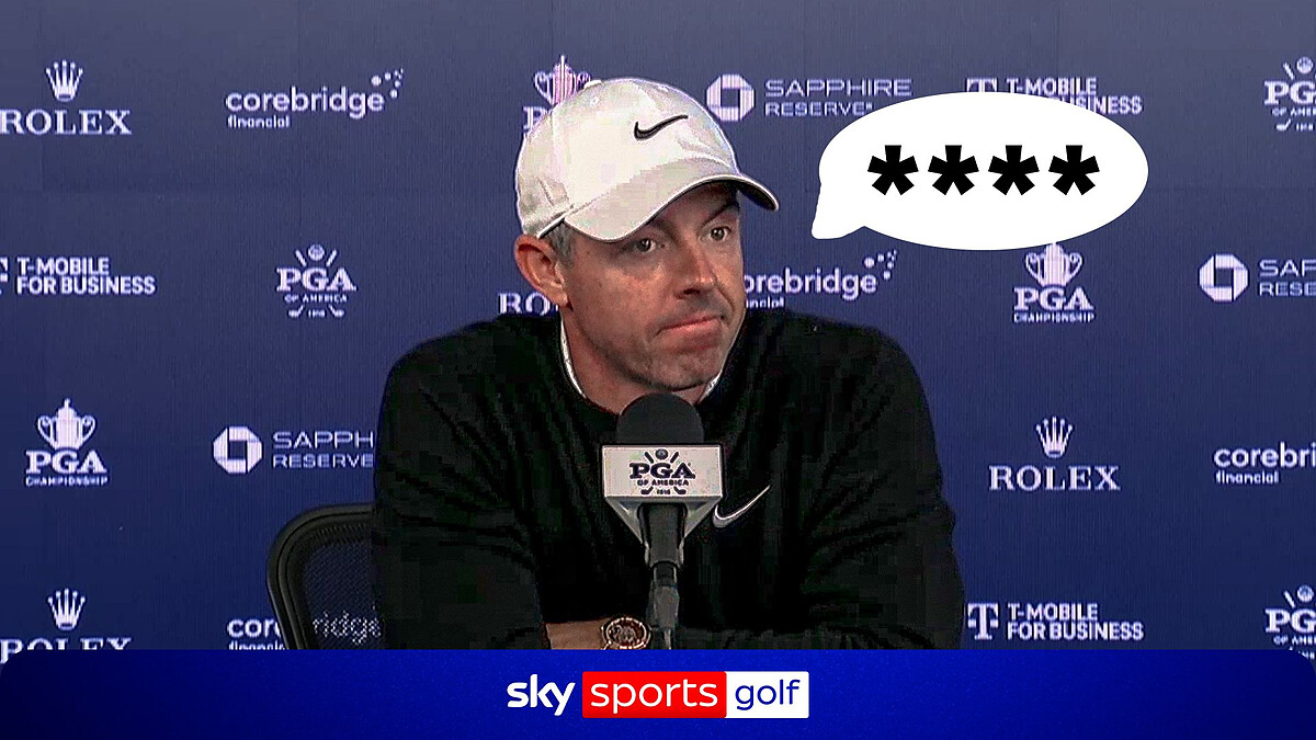 '****!' | McIlroy's blunt response to opening round at PGA Championship