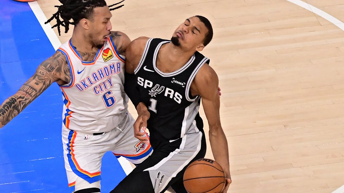 Thunder contain Wemby to take lead in Western Conference Finals