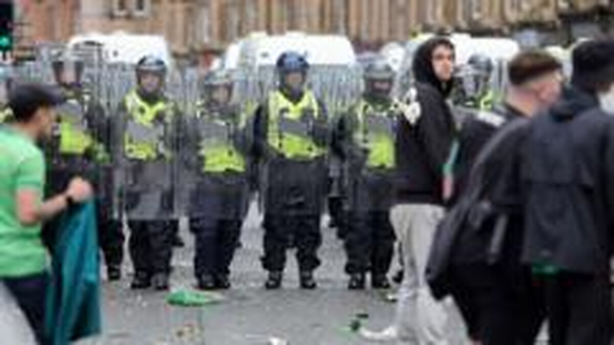Two police officers 'seriously injured' and 14 arrests during Celtic disorder