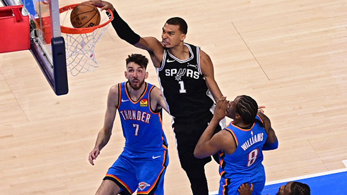 Victor Wembanyama dominates with 41 points, and 24 rebounds in San Antonio’s triumph over the Thunder