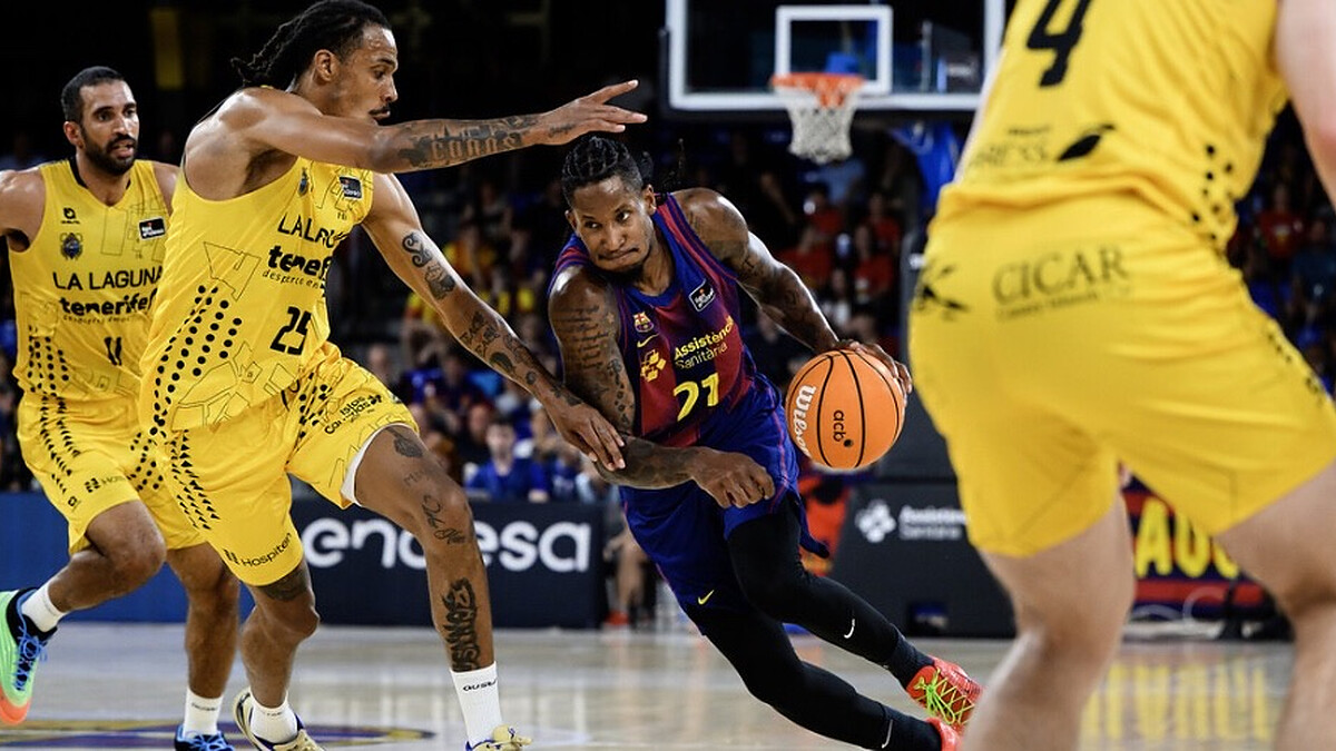 Barça destroys La Laguna Tenerife to take the lead in semifinals