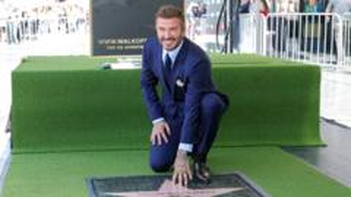 Beckham receives star on Hollywood Walk of Fame
