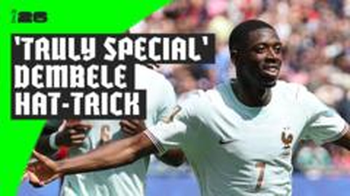 Dembele's 'magic' first-half hat-trick