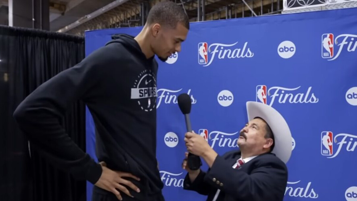 Guillermo adds comedy to 2026 NBA Finals media day