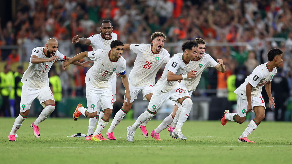 Morocco beat Netherlands in dramatic penalty shootout to set up Canada clash
