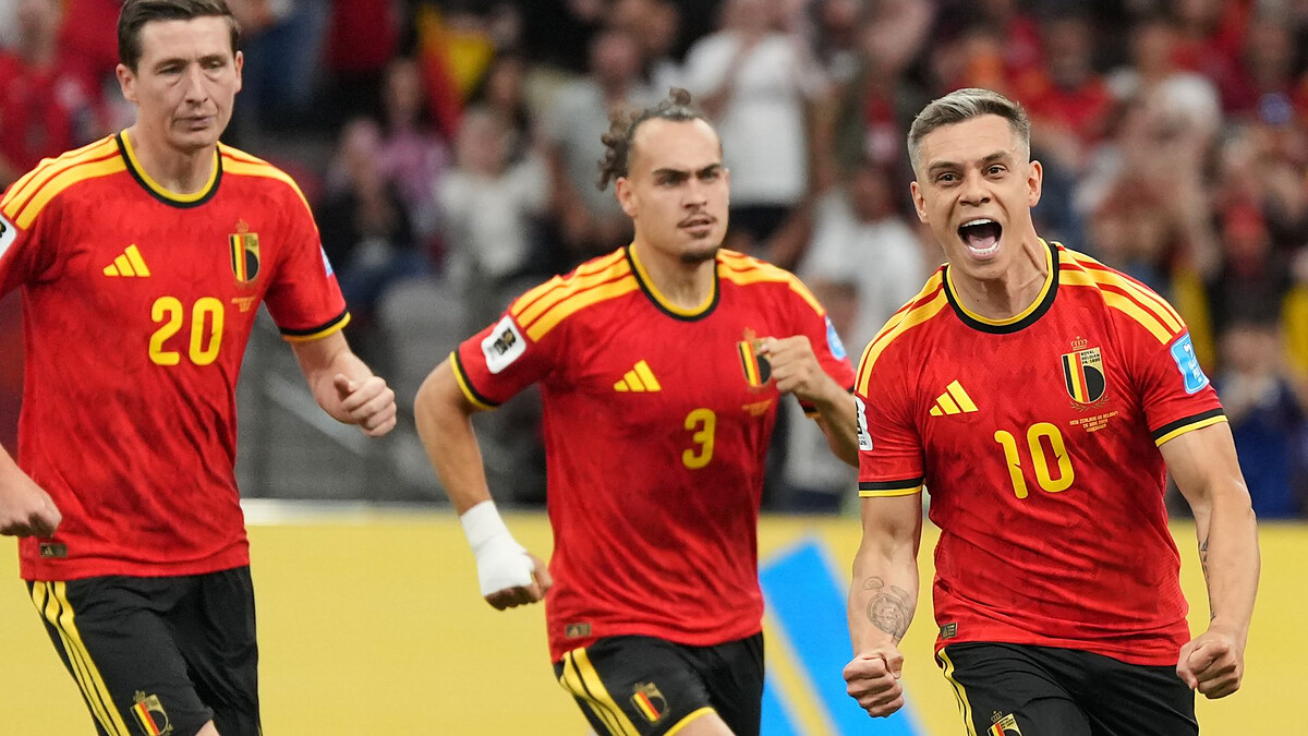 Trossard hits double as Belgium thrash New Zealand to reach knockouts