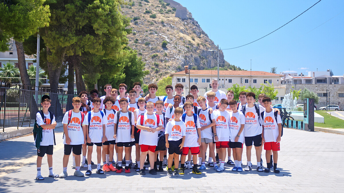 Eurohoops Nafplio Basketball Camp: Specialized training, state-of-the-art equipment, and inspiration from Thodoris Papaloukas in enchanting Nafplio
