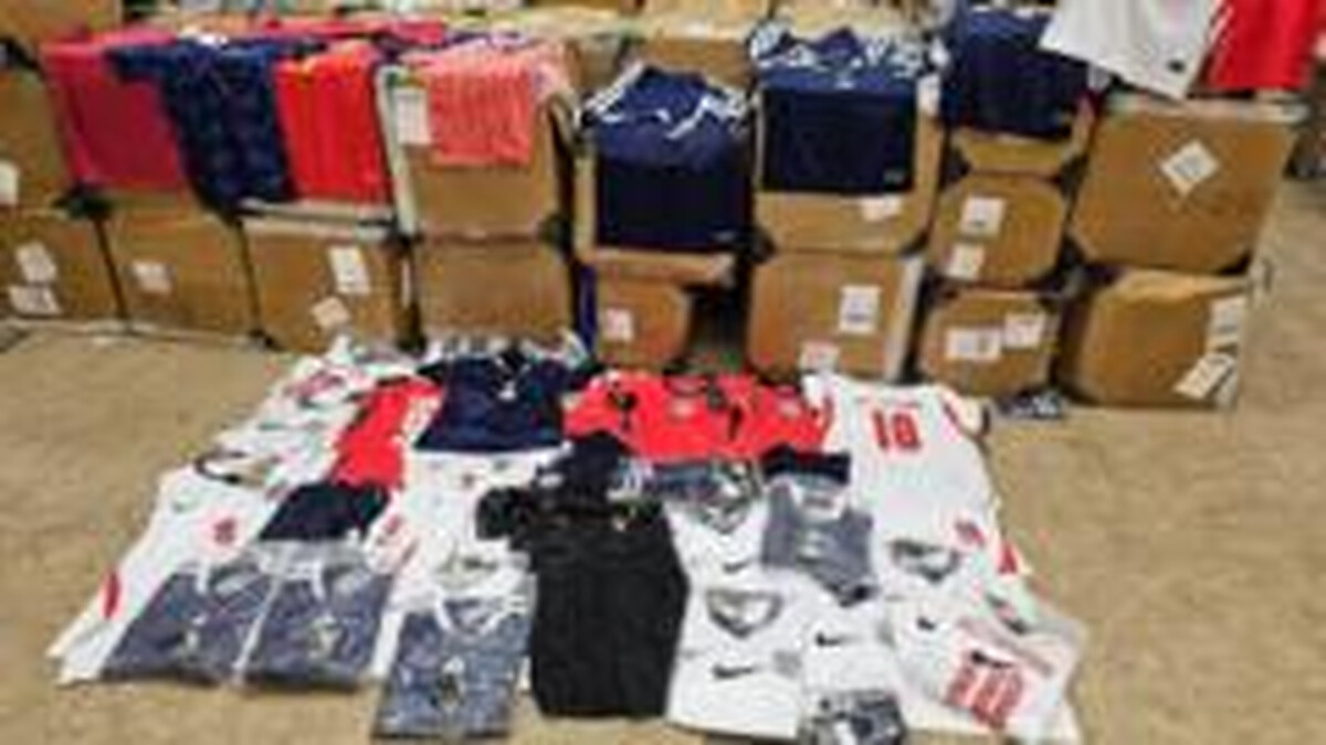 Huge haul of fake Scotland and England football strips seized in raid