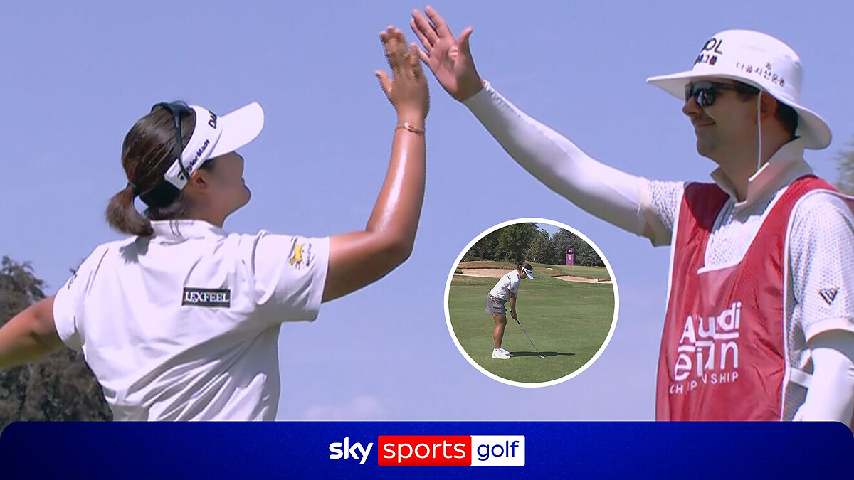 'It's ridiculous!' | Ryu holes out for eagle to co-lead Amundi Evian Championship