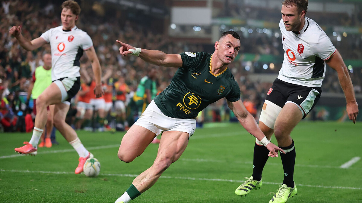 Springboks nil Wales again despite errors in seven-try Durban thrashing