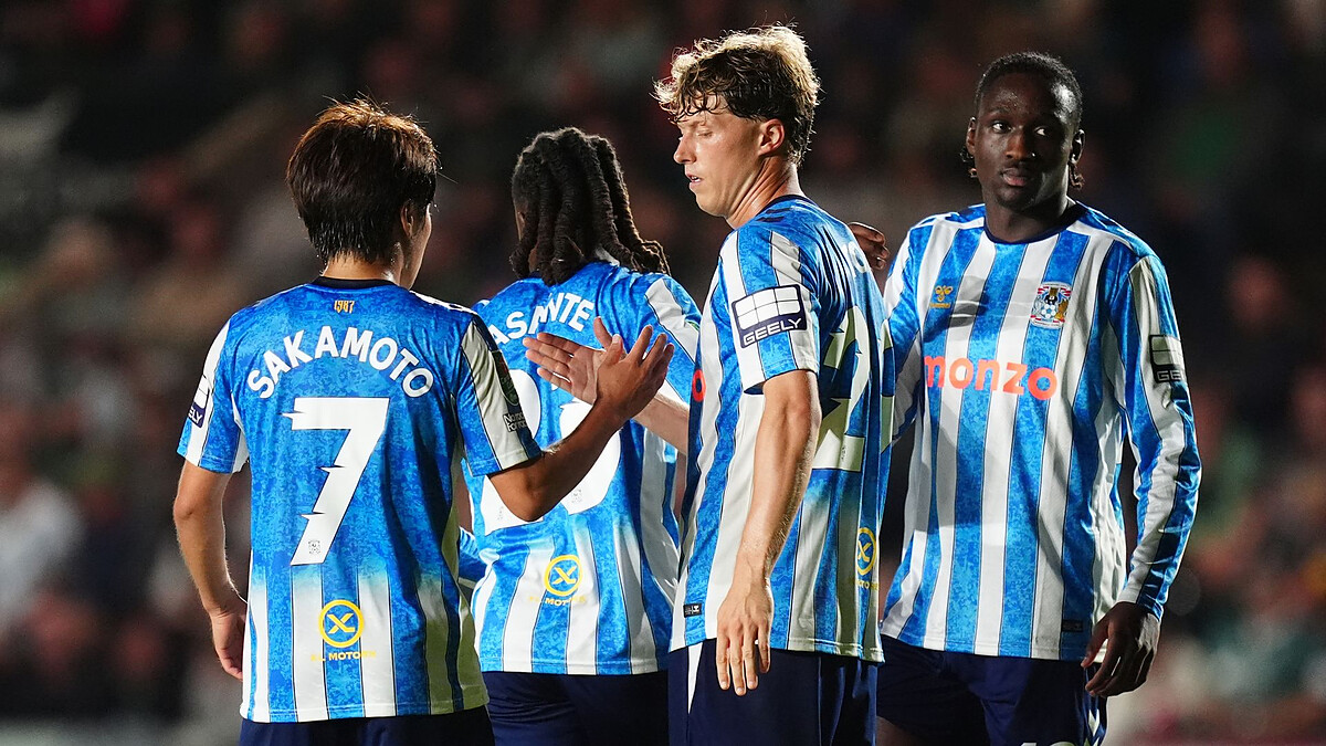 Coventry survive Plymouth scare to progress in Carabao Cup