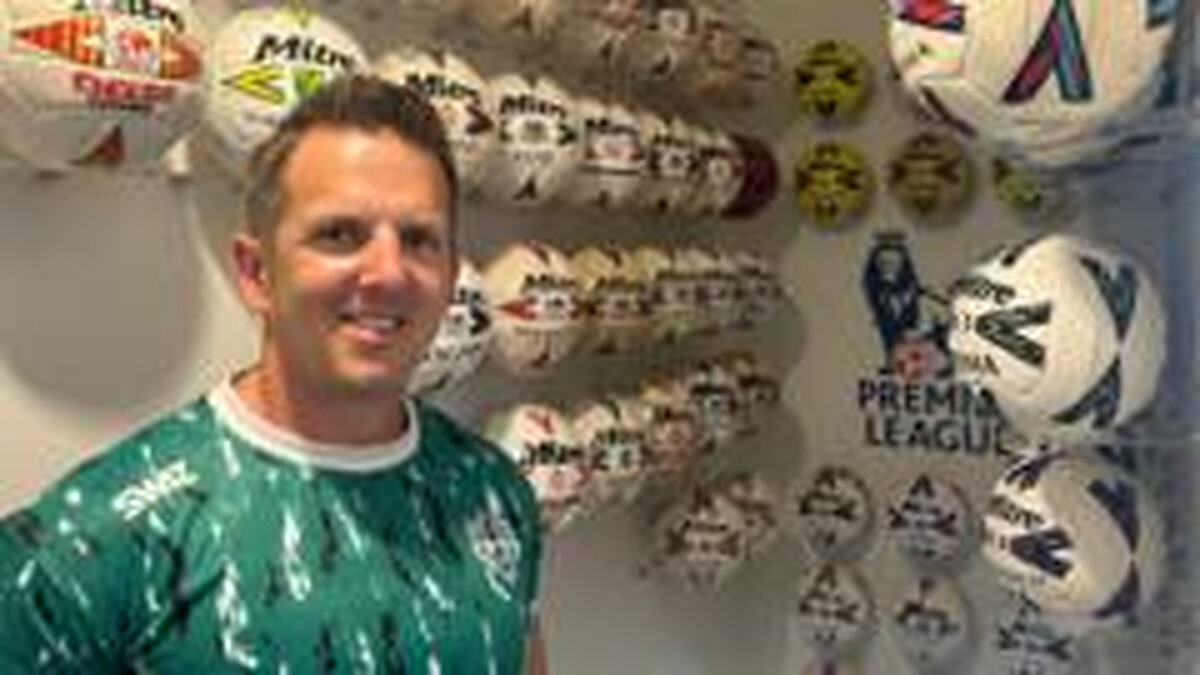 Meet the man with a museum of footballs