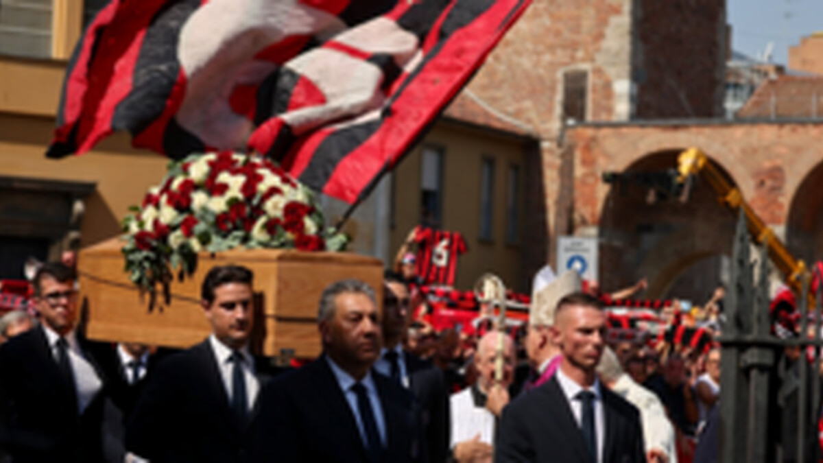 Mourners line streets of Milan for legend Baresi's funeral