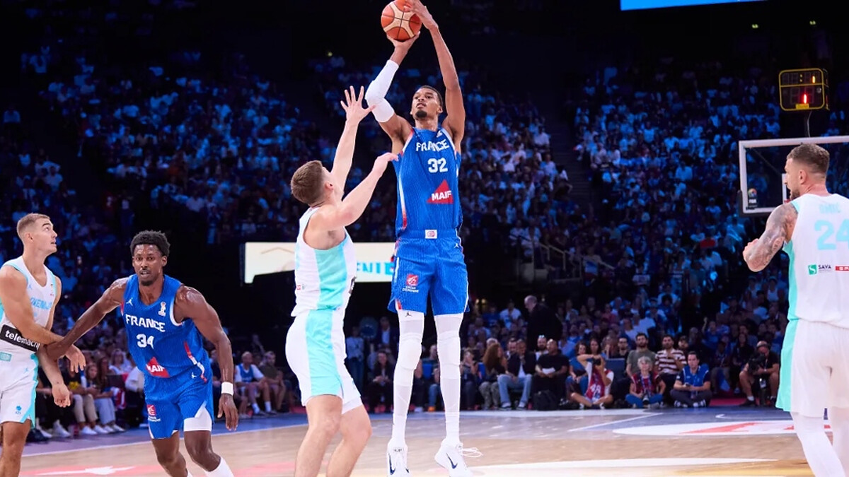 Victor Wembanyama leads France to dominant win over Slovenia