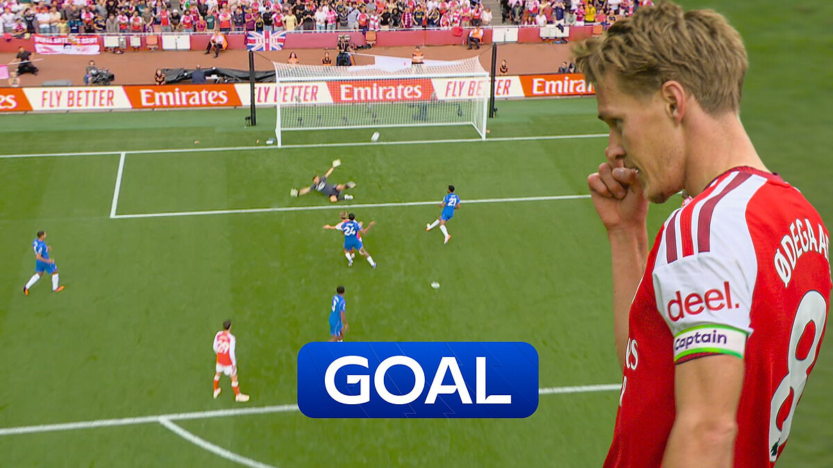 'Absolutely emphatic finish!' | Odegaard fires Arsenal ahead