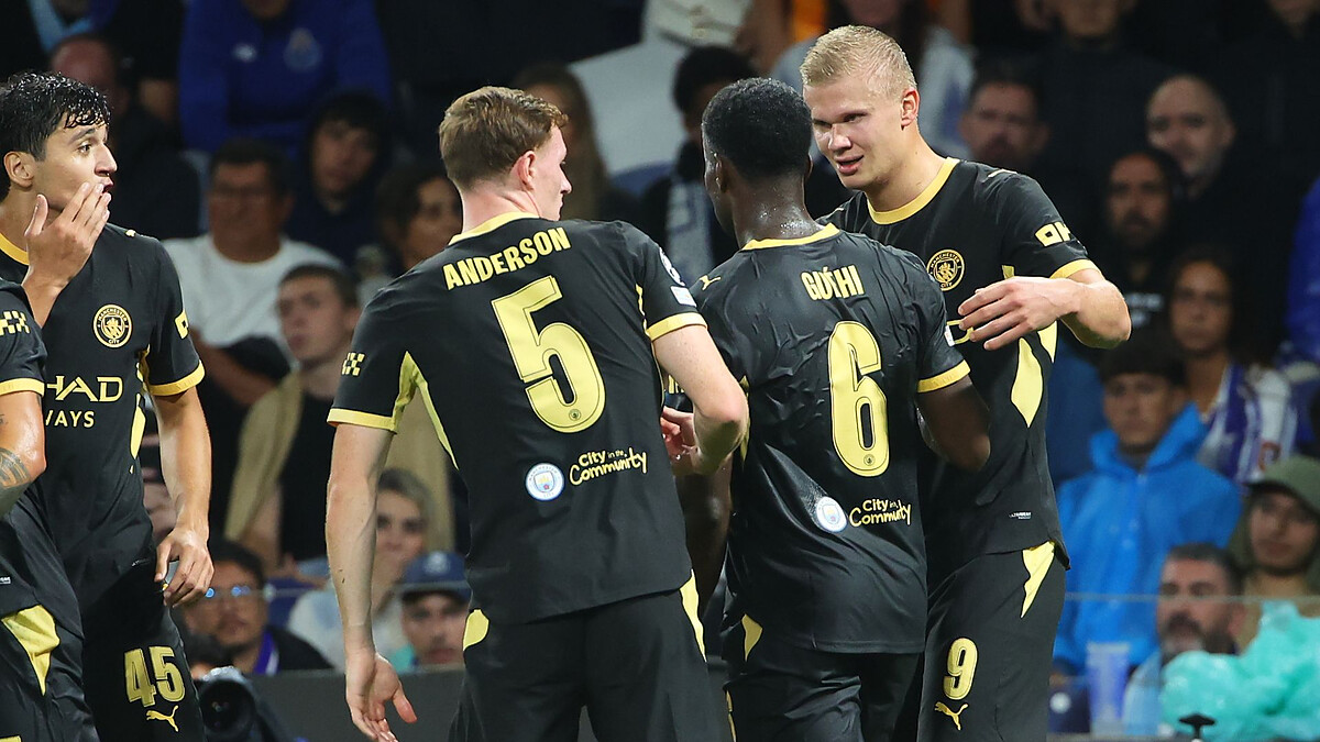 Haaland scores twice in win over Porto but Man City fail to impress