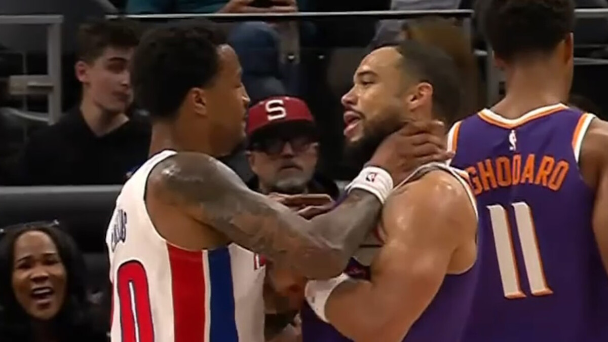John Collins grabs Dillon Brooks by throat in heated preseason opener